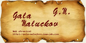 Gala Maluckov vizit kartica